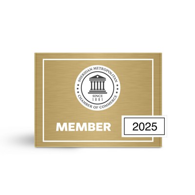 Modern Style Membership Plaque